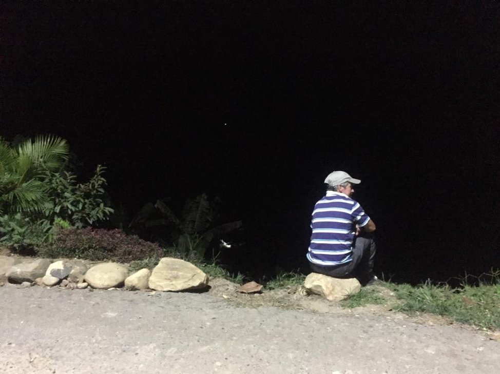 Así luce una noche en el ETCR de Miravalle en el Caquetá. Foto: Juan Pablo Sepúlveda Posso. 